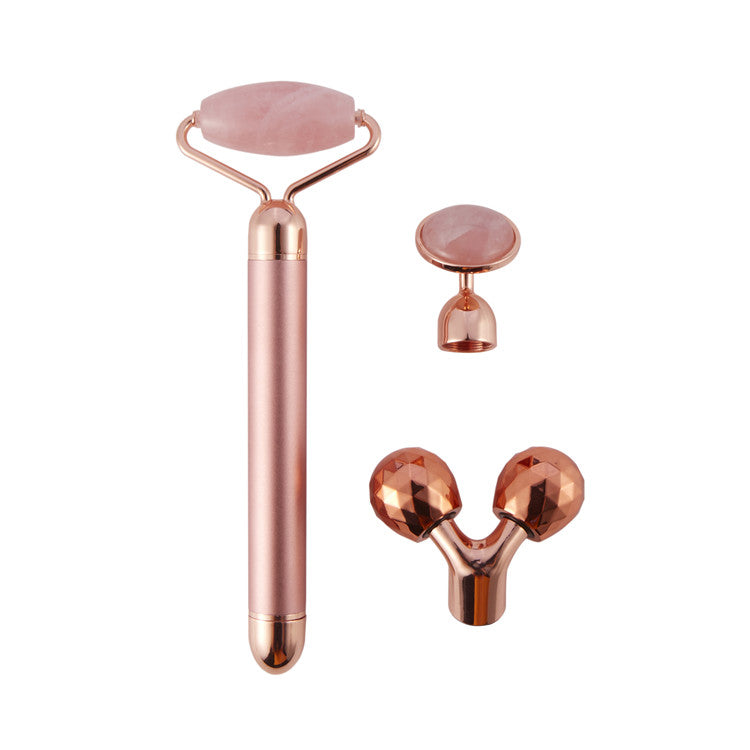 grace beauty gemstone 3-in-1 electric face body sculpting roller beauty tool, facial eye neck body anti-aging therapy