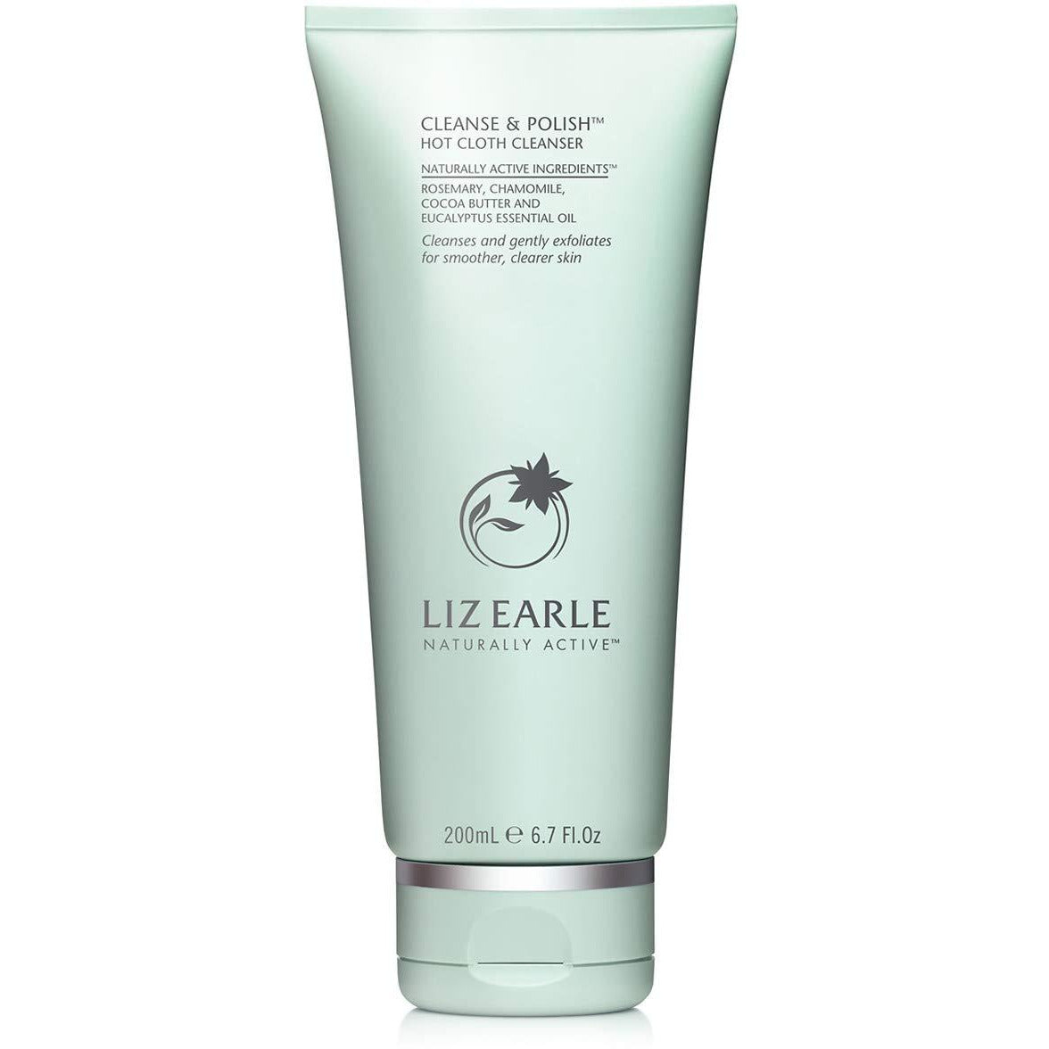 Liz Earle Cleanse & Polish Hot Cloth Cleanser 200ml, a facial cleanser with a soft cloth for gentle, effective skin cleansing.