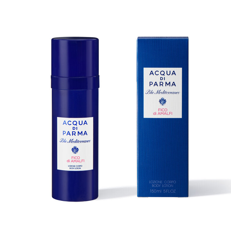 Acqua di Parma Blu Mediterraneo Fico di Amalfi 150ml body lotion bottle with label and elegant packaging.