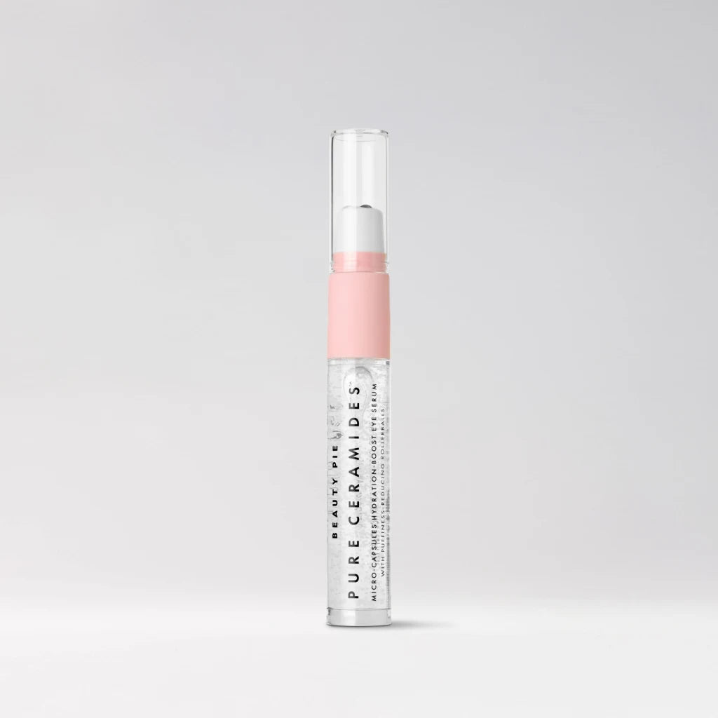 Beauty Pie Pure Ceramides Micro-Capsules Hydration-Boost Eye Serum in 10ml bottle, designed for eye area hydration and skincare.