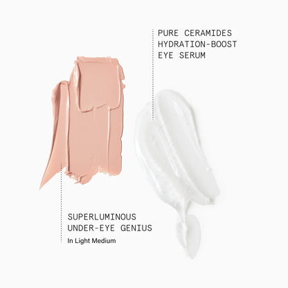 Beauty Pie Under Eye Duo with Superluminous Under-Eye Genius and Pure Ceramides, eye makeup products for brightening and hydration
