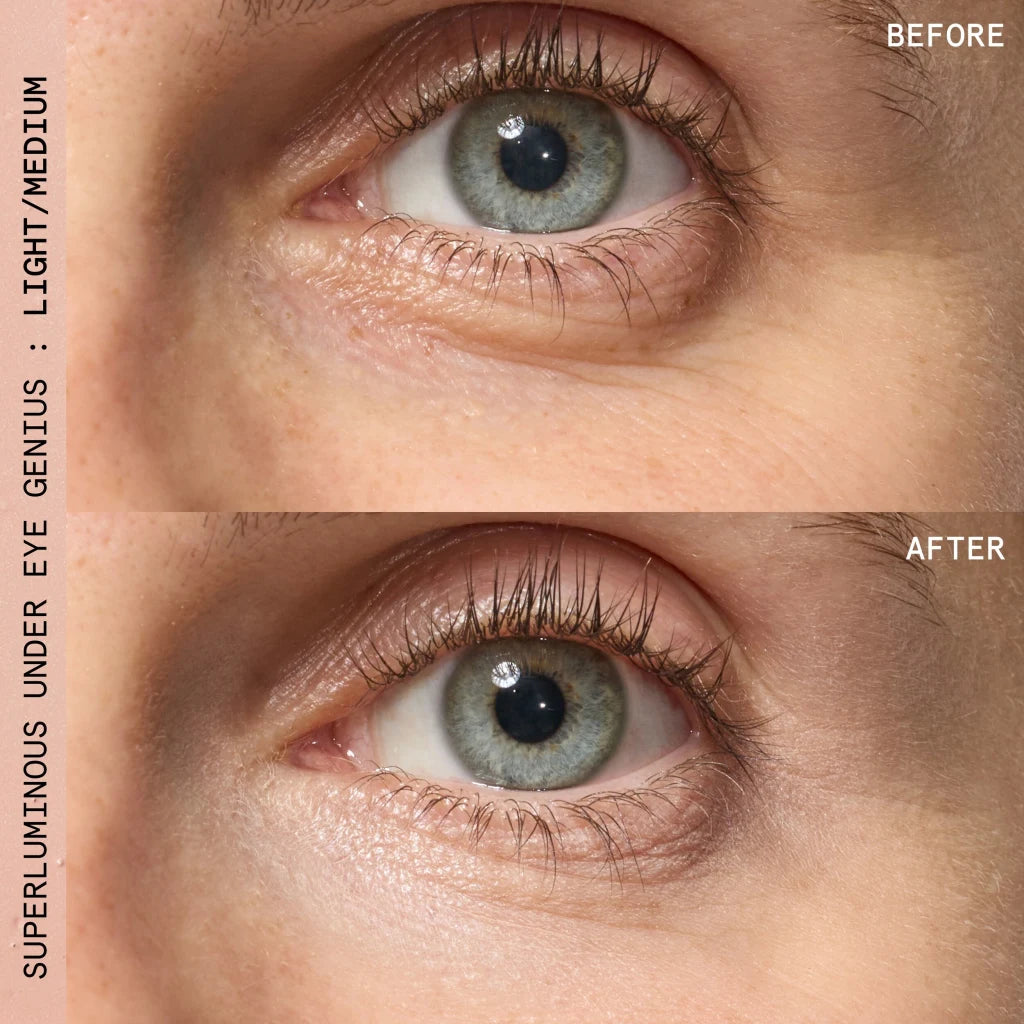 Beauty Pie Under Eye Duo with Superluminous Under-Eye Genius and Pure Ceramides, eye makeup products for brightening and hydration.
