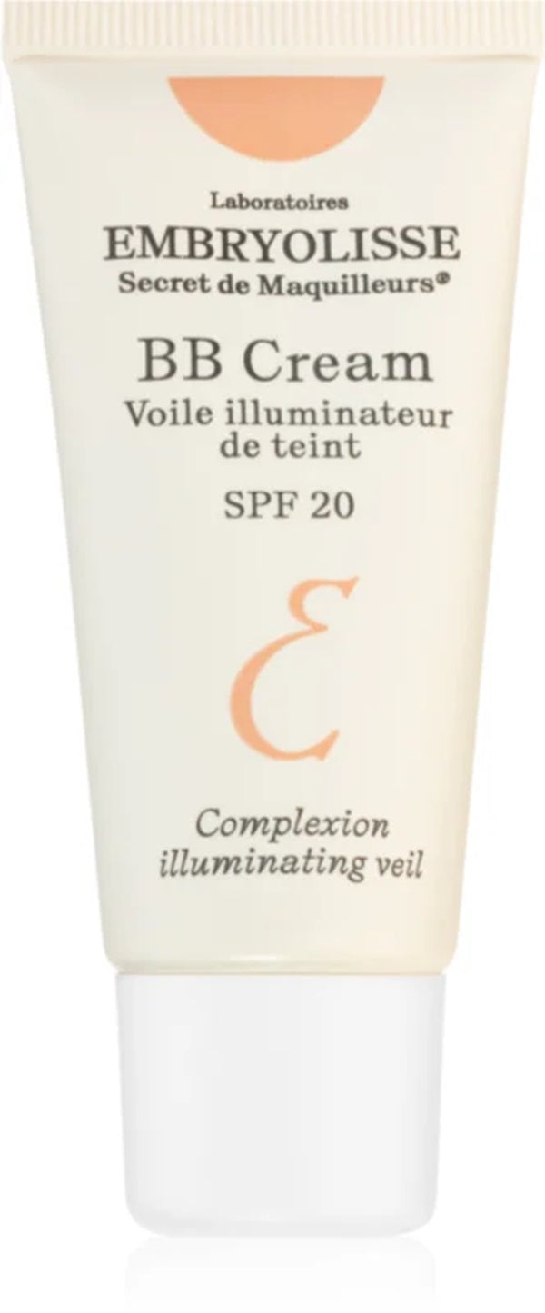 Embryolisse Artist Secret Complexion Illuminating Veil BB Cream SPF 20 in 30 ml, showcasing its smooth, luminous skin care formula.