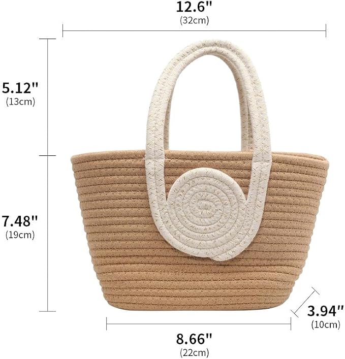 Large capacity Raffia tote handbag by Grace Beauty with woven design and sturdy handles, perfect for everyday use.