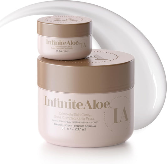 InfiniteAloe Infinite Glow Everyday Hero Complete Skin Care Cream Original Scent 237ml+15ml