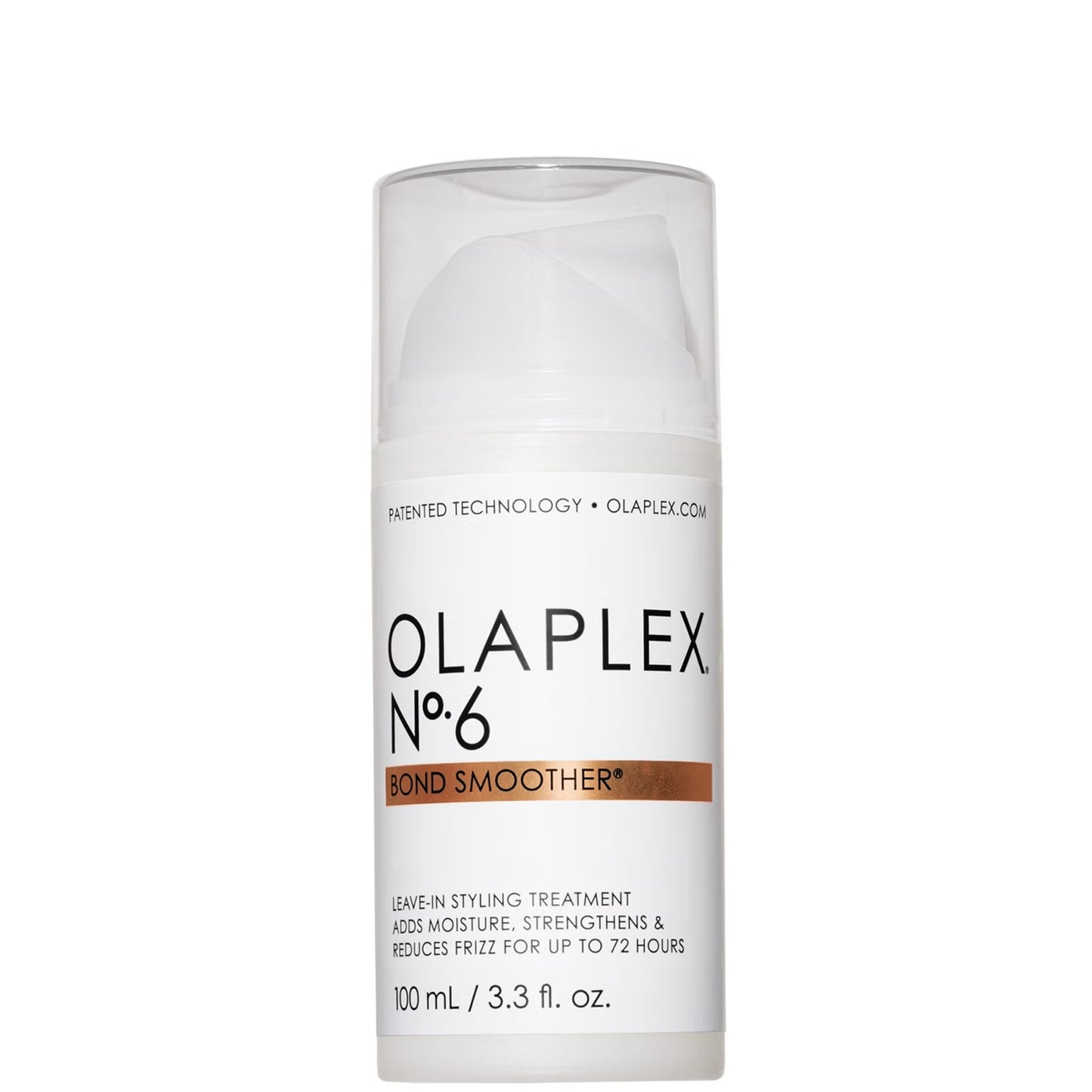 Olaplex No.6 Bond Smoother leave-in hair treatment in a 100ml bottle, designed to smooth and strengthen hair.
