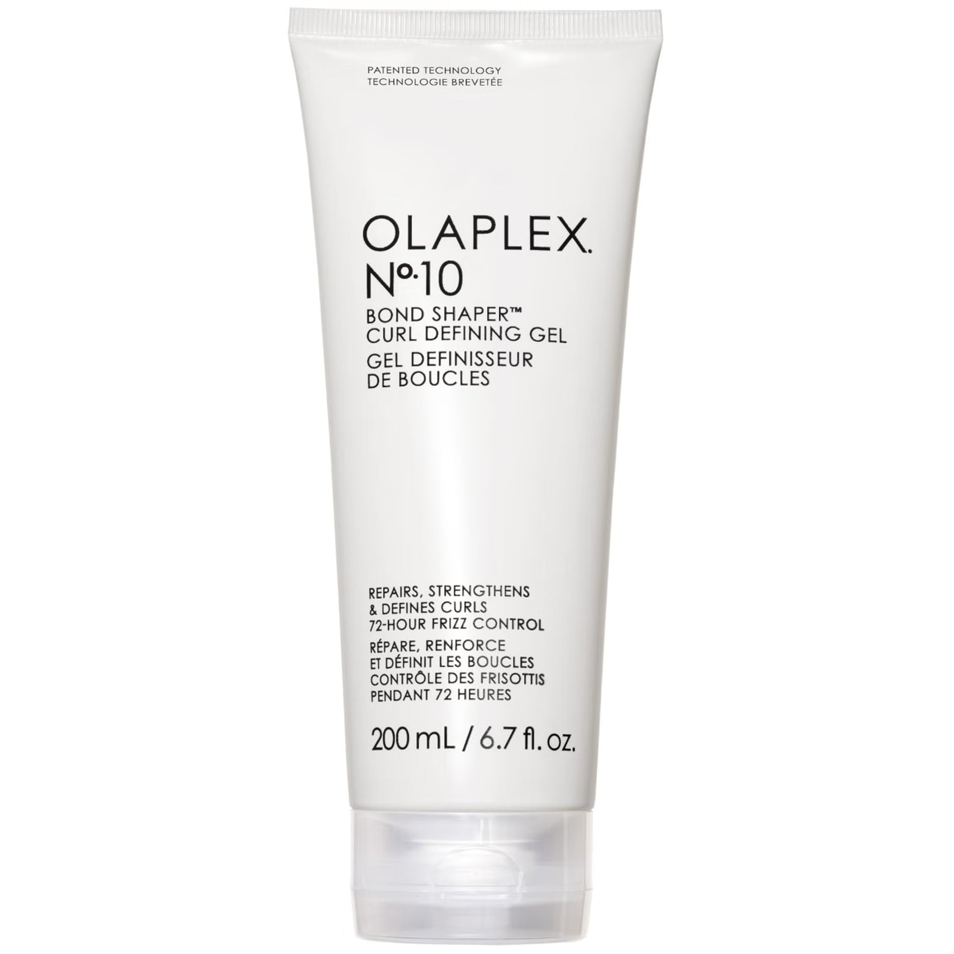 Olaplex No.10 Bond Shaper curl defining gel in 200ml bottle, ideal for styling and shaping curly hair.