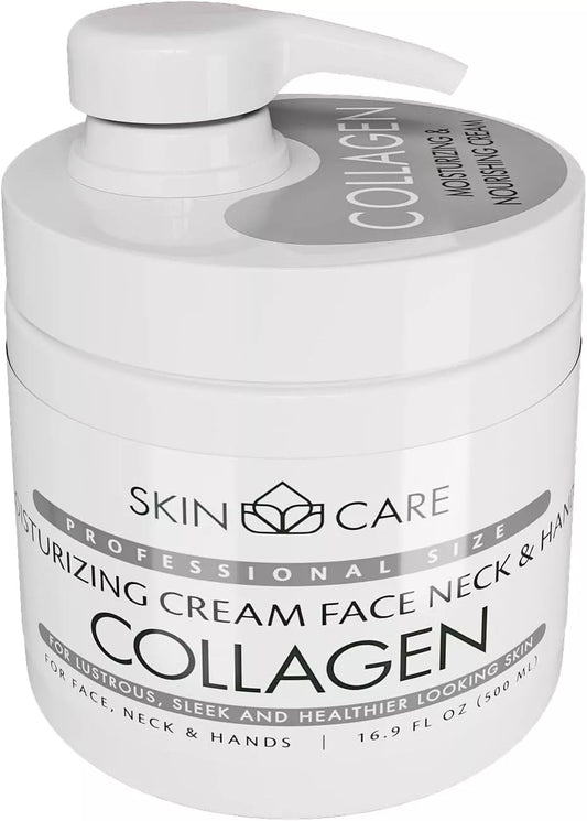 Skin Care 3-in-1 Collagen Moisturizing Cream for Face, Neck and Hands 500 ml