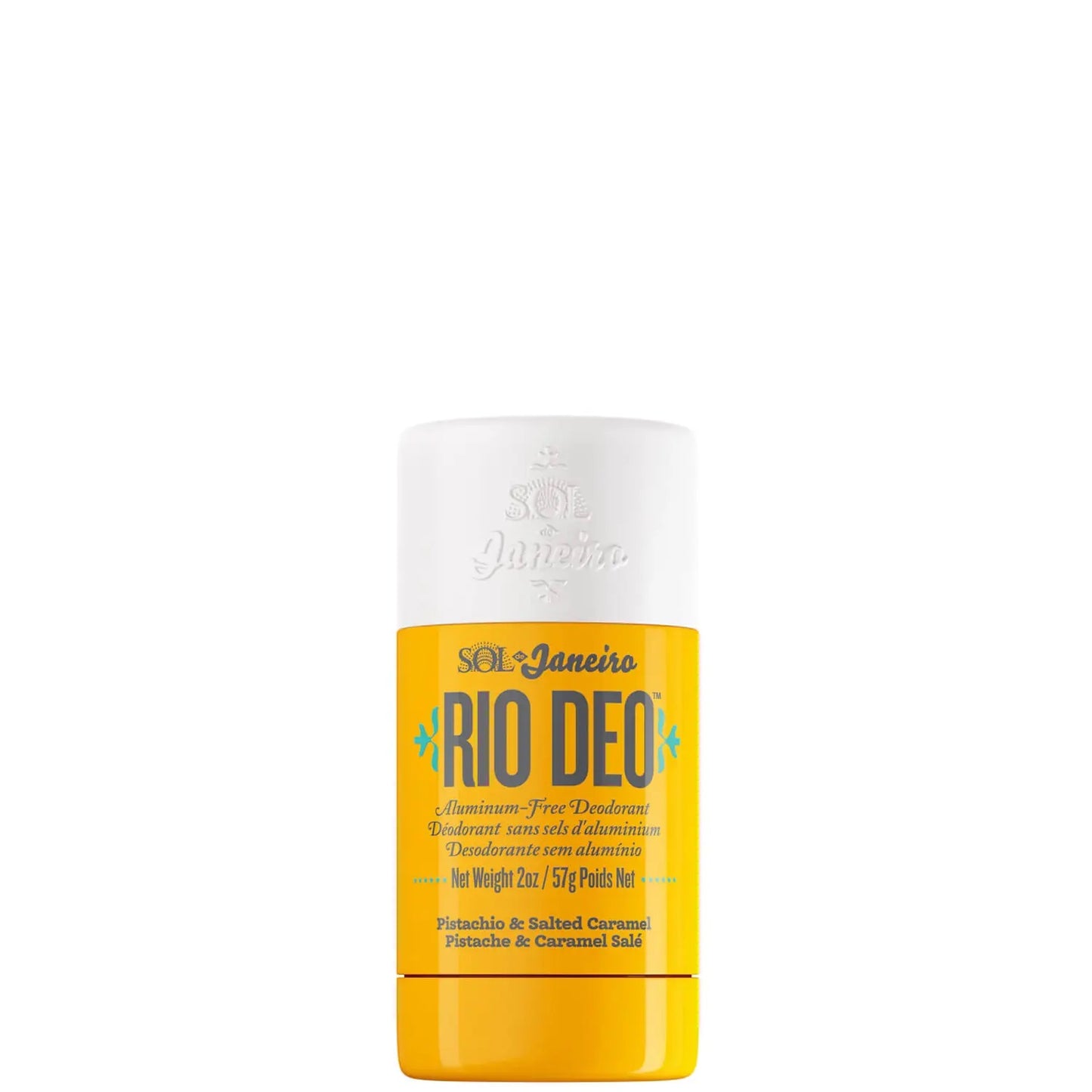 Sol de Janeiro Rio Deo Cheirosa 62 aluminium-free deodorant stick, 57g, with floral and tropical scent packaging.