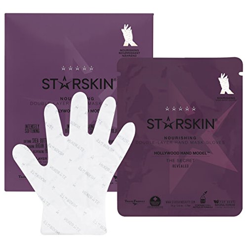 starskin hollywood hand model™ nourishing double-layer hand mask gloves