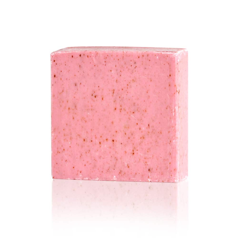 dr botanicals moroccan rose & rhubarb nourishing cleansing bar 70g vegan