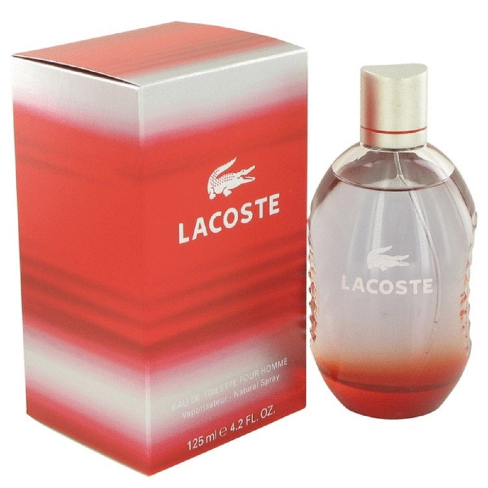 lacoste red pour homme eau de toilette spray 125ml