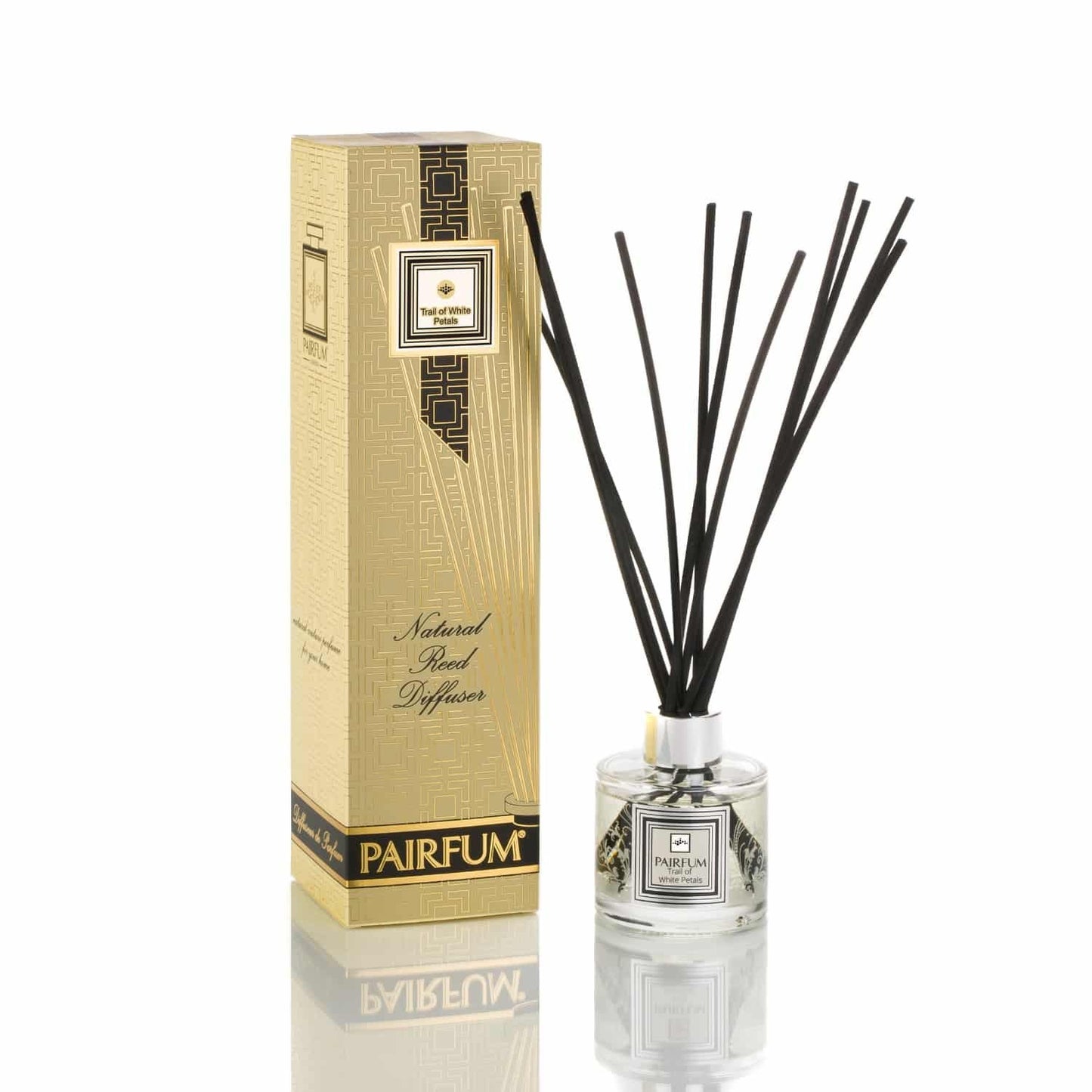 pairfum london luxury reed diffuser classic trail of white petals 100ml +10 reeds