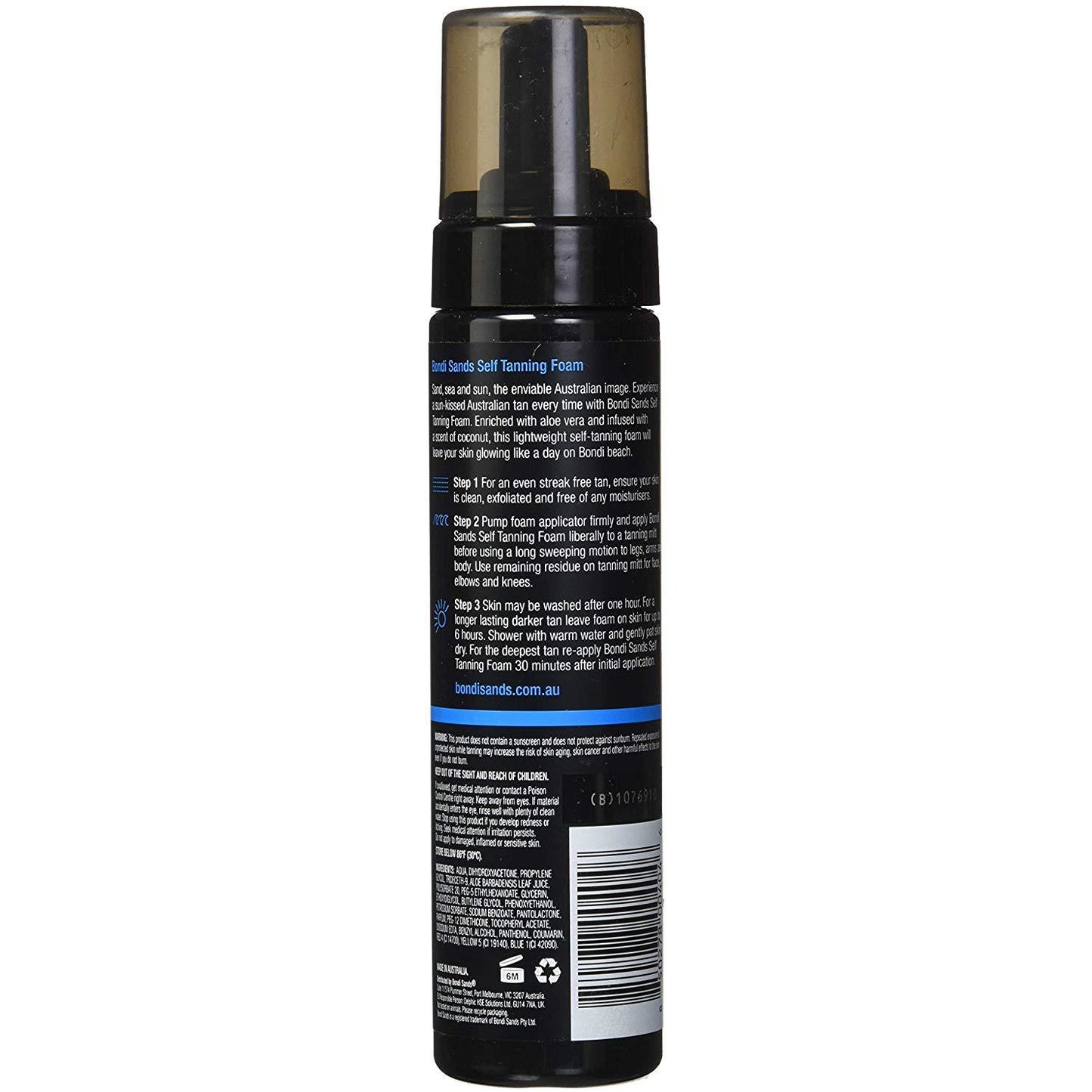 bondi sands self tanning foam - dark 200ml