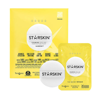 starskin glowstar™ foaming peeling perfection puff