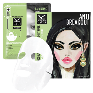 k-glo® anti-breakout coconut bio-cellulose sheet mask