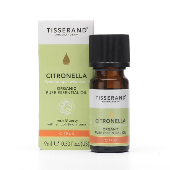 tisserand aromatherapy citronella organic pure essential oil 9ml