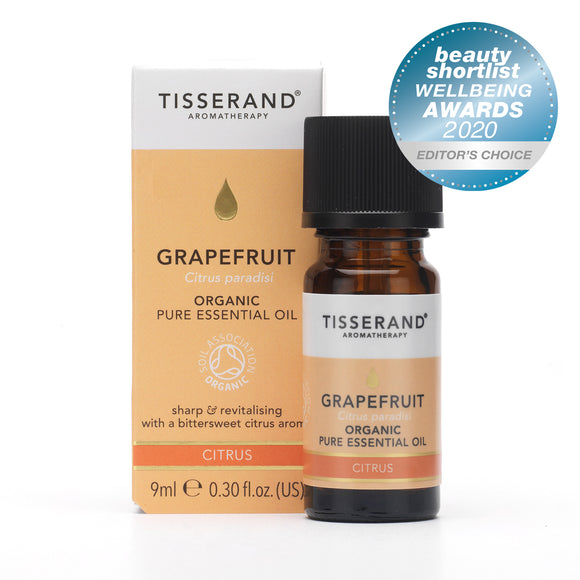 tisserand aromatherapy organic grapefruit pure essential oil 9ml