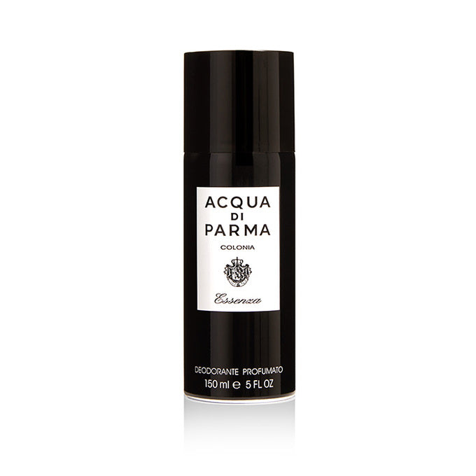 Acqua di Parma Colonia Essenza deodorant spray in 150ml bottle, natural anti-perspirant with elegant packaging.
