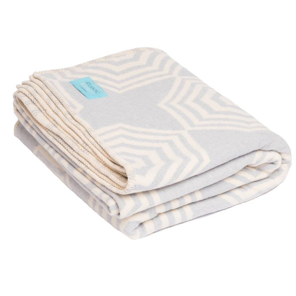 Gray Atlanta Parasol King Size Bed Blanket throw, soft and cozy, perfect for adding warmth and style to your bedroom.