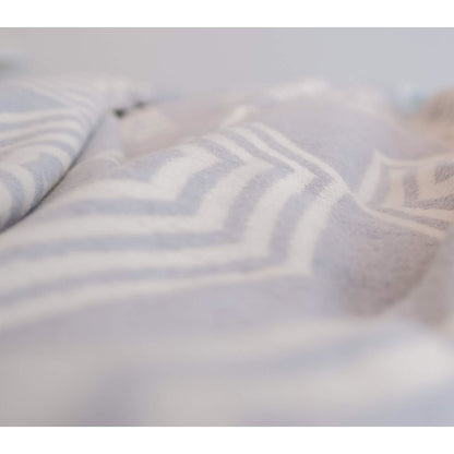 Atlanta Grey Parasol King Size Bed Blanket throw, soft and cozy quilt for bedroom decor and warmth.