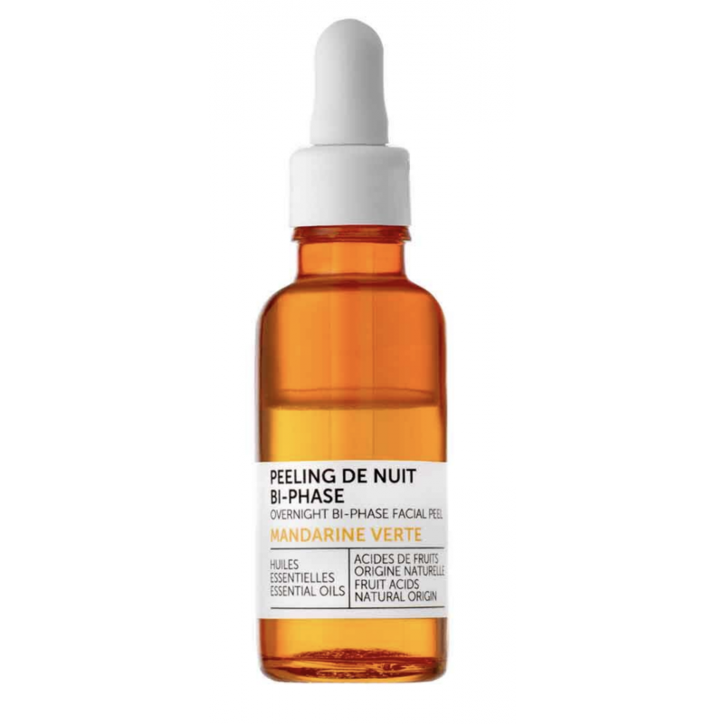 decleor green mandarin overnight bi-phase facial peel 30ml