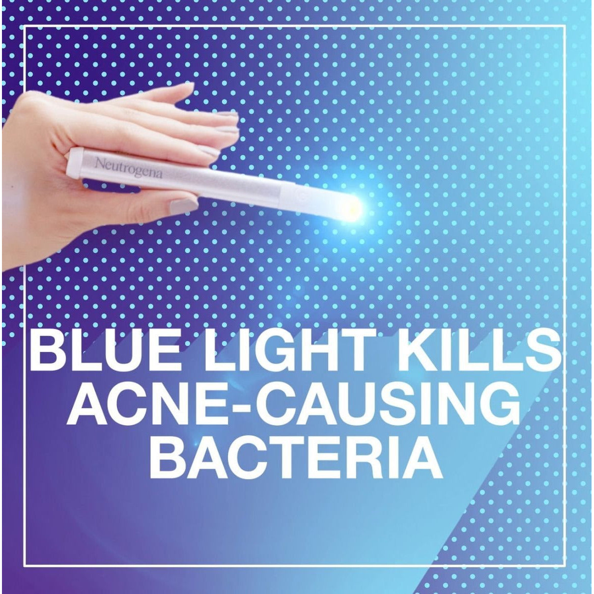 Neutrogena Visibly Clear Light Therapy Acne Spot Treatment device for targeted skin blemish reduction.