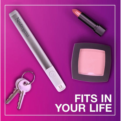 Neutrogena Visibly Clear Light Therapy acne spot treatment device with a compact, handheld design for targeted skin care.