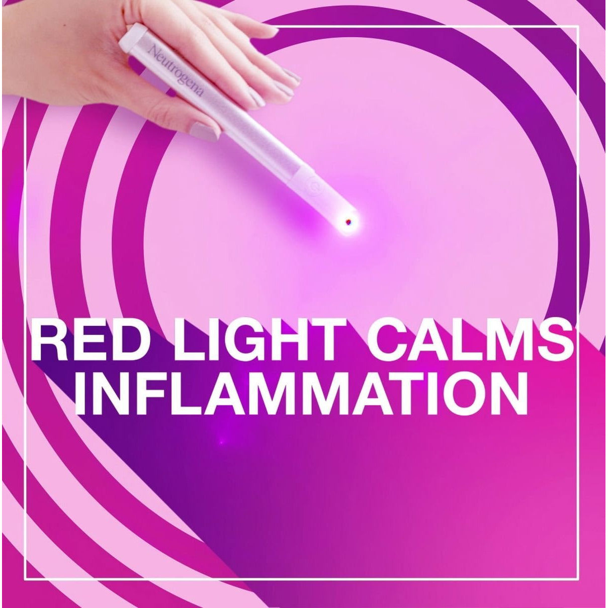 Neutrogena Visibly Clear Light Therapy acne spot treatment device for targeted skin blemish reduction in a sleek, compact design.