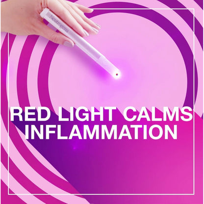 Neutrogena Visibly Clear Light Therapy acne spot treatment device for targeted skin blemish reduction in a sleek, compact design.
