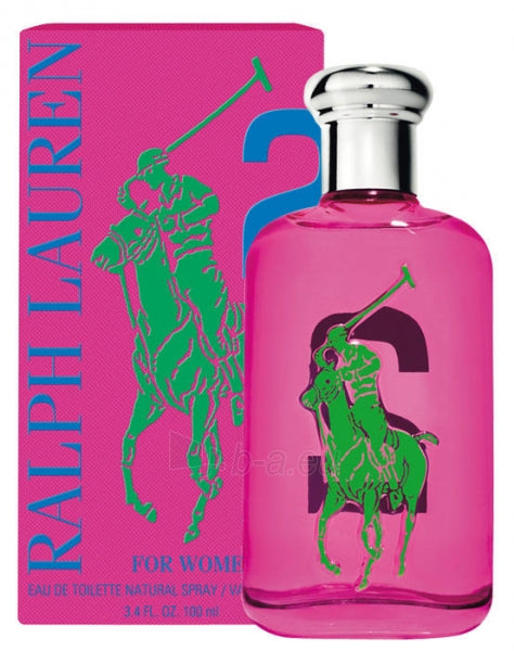Ralph Lauren Big Pony Collection 2 Pink perfume for women, 100ml EDT spray, elegant bottle with pink accents.